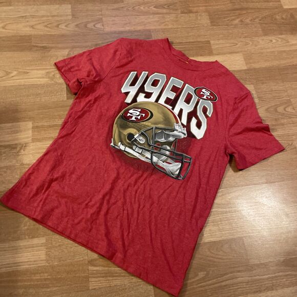 San Francisco 49ers Shirt Size Medium Red Vintage Graphic Logo NFL - Picture 5 of 7